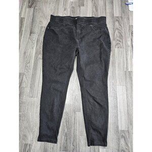 (3/$35) Terra & Sky Jeggings Womens 1X (16W-18W) Black Stretch Pull On High Rise